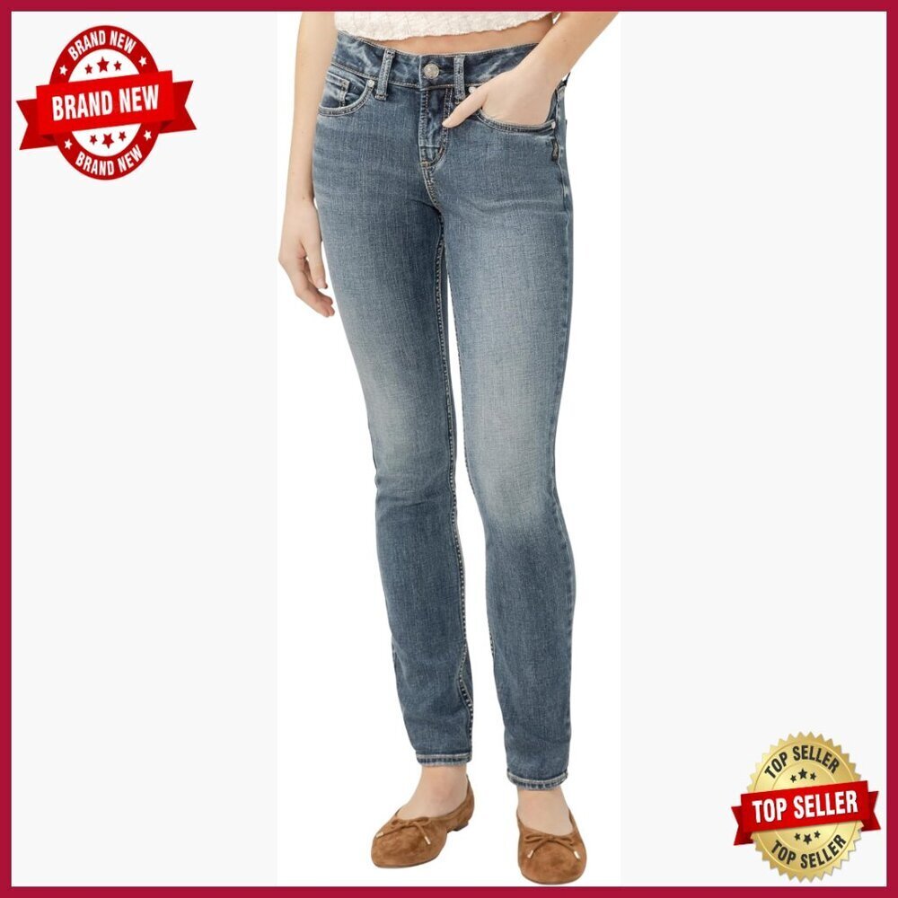 Mid Rise Curvy Fit Skinny Jeans, Cotton Blend Stretch, 29" Inseam